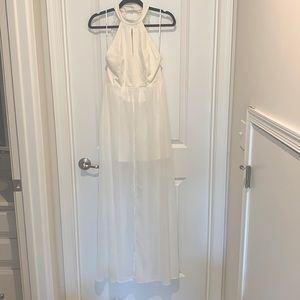 NWOT lulus white halter dress
